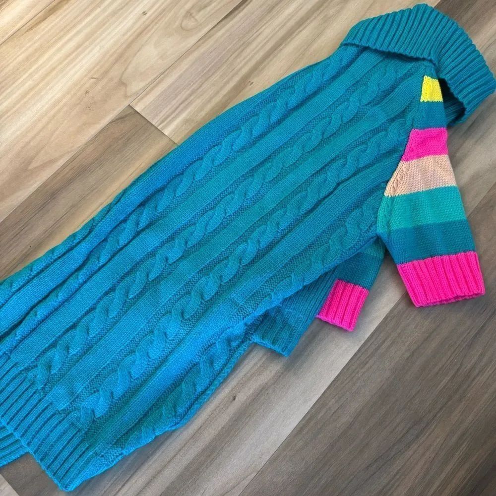 Turquoise Blue Dog Pet Sweater
